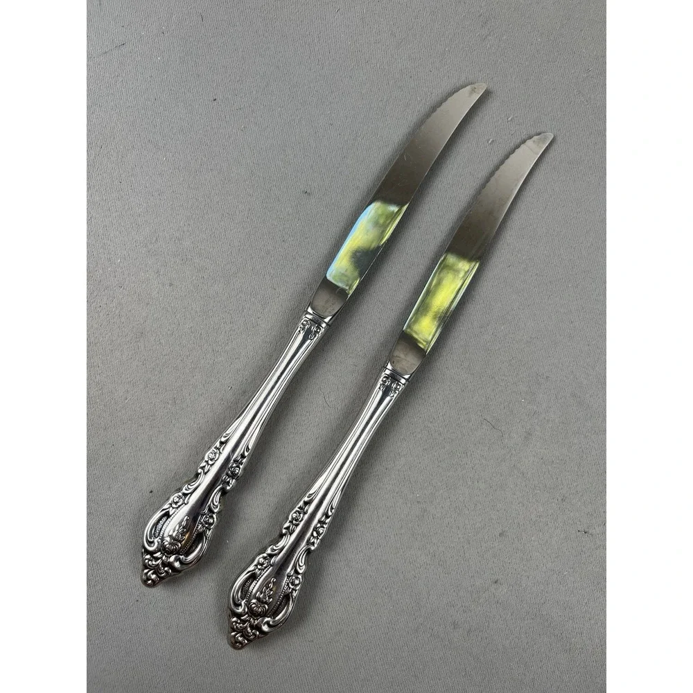2 Oneida Community BRAHMS Stainless Steak Knives